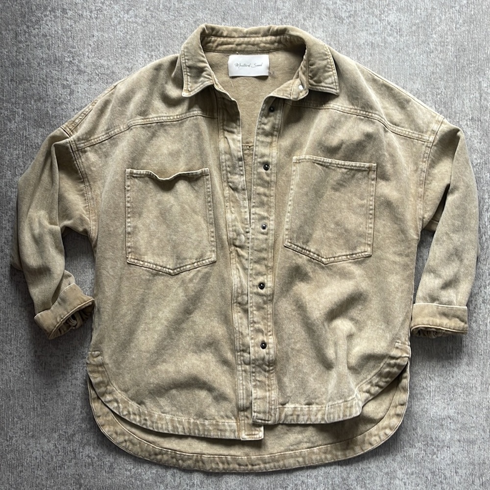 VICI dolls tan shacket